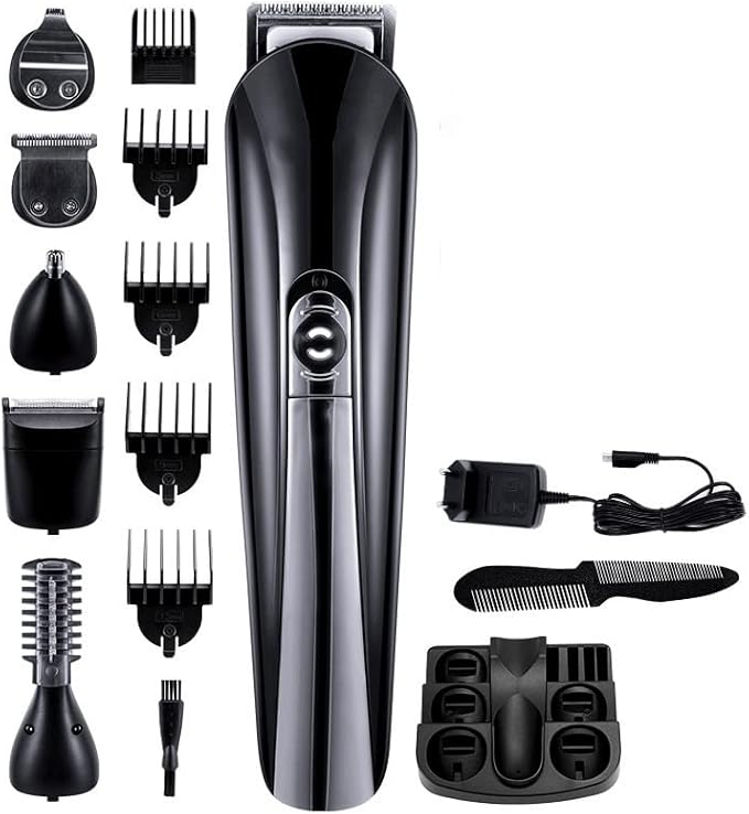 Hair ClippersBeard Trimmer for Men 6 in 1 Electric Hair Clipper Shave Razor Machine Beard Trimmer Hair Cutter Ear Nose Hair Trimmer Facial Cleaner Man Barber Tools