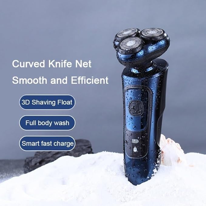 Head Shavers for Bald Men Professional Mens Electric Shavers Razor 3D Beard Trimmer Rotary Facail Head Shaver for Men Sideburn Nose Trimmer Adult Razor