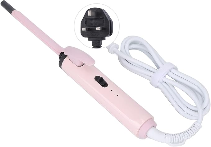 Hair Styling Tool 360° Rotation Anti Scald Design Fine Root Curling Iron 9mm Nourishes Hair for Salon Styling U.S. regulations