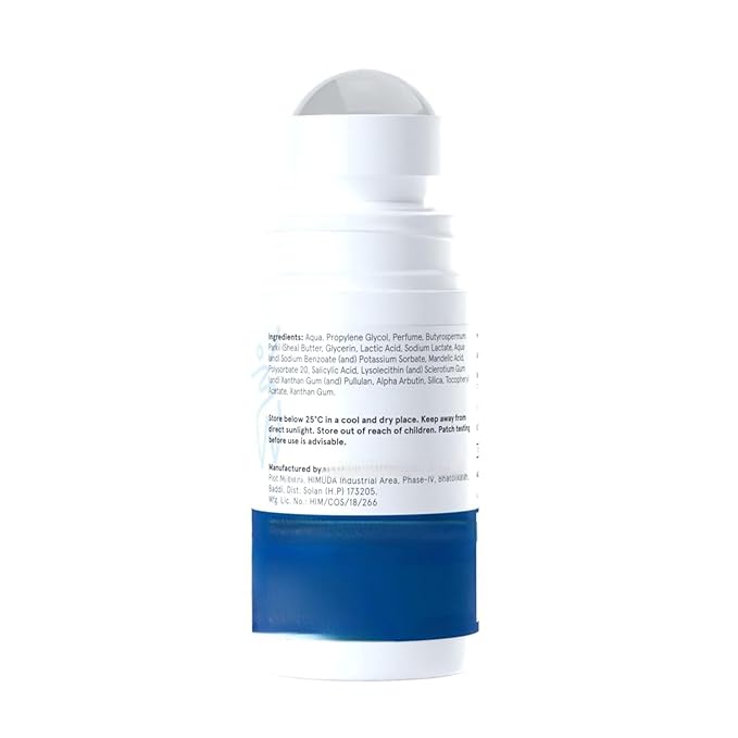 Underarm Roll On 4% Aha Bha | Controls Odour &amp Reduces Pigmentation | 0% Alcohol | Aqua Fragrance | 50ml