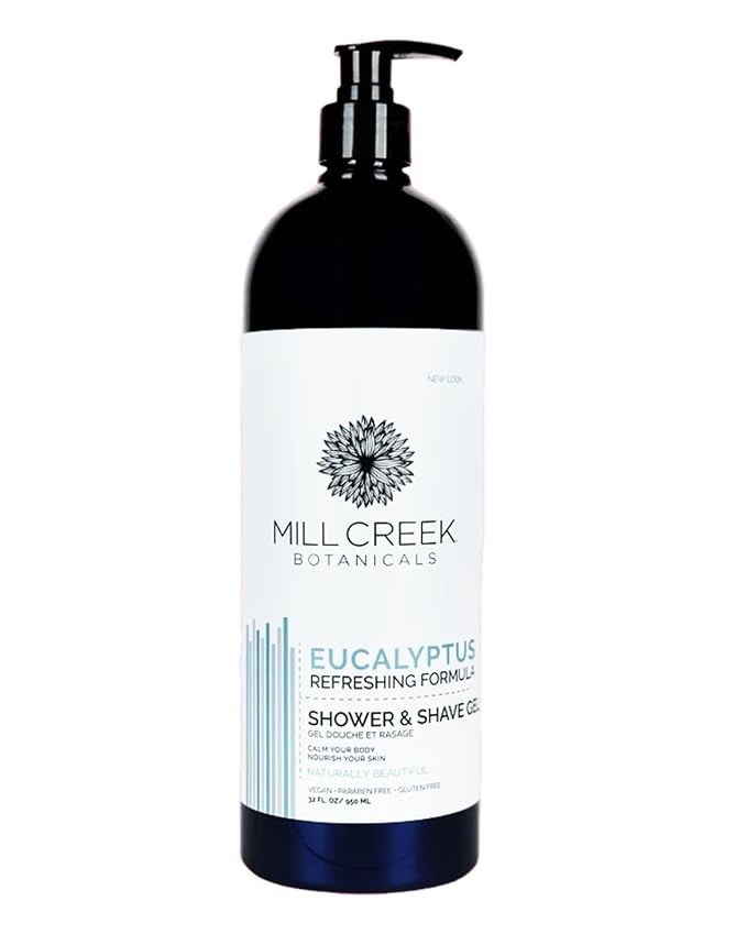 Mill Creek 2 in 1 Shower and Shave Gel 32 oz (Eucalyptus)