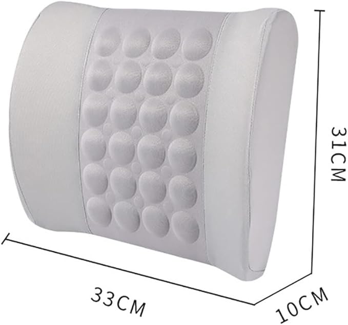 Electric Vibration Car Massager Waist Pillow Back Lumbar Supporting Cushion Seat Essential Accessories