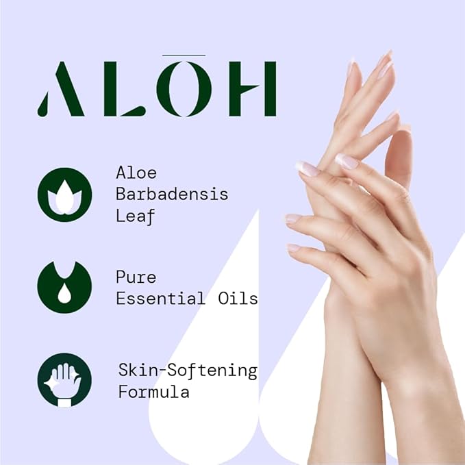 ALŌH Sanitizing Hand Gel 2-pack | Sweet Orange Bergamot + Aloe | 70% Alcohol Hydrating Hand Sanitizer Gel with Essential Oil for Kids &amp Adults | 8oz Bottle (Set of 2)