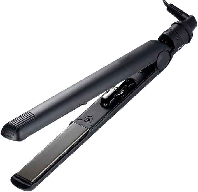 Professional 1-inch Ceramic Hair Straightener Titanium Flat Iron with Ionic Technology LED Temperature Indicator