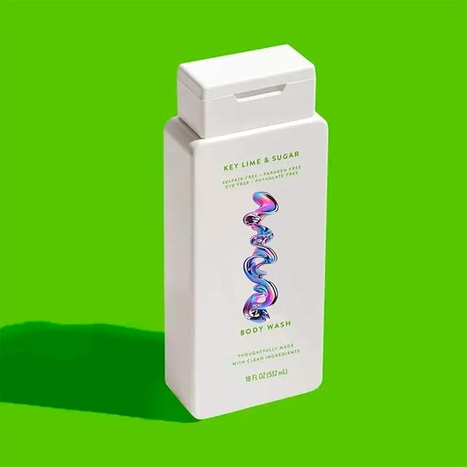 Vivid Green Store Body Wash Key Lime &amp Sugar – Refreshing Citrus Cleanser – Sulfate-Free Paraben-Free – Unisex – 18 fl oz Bottle