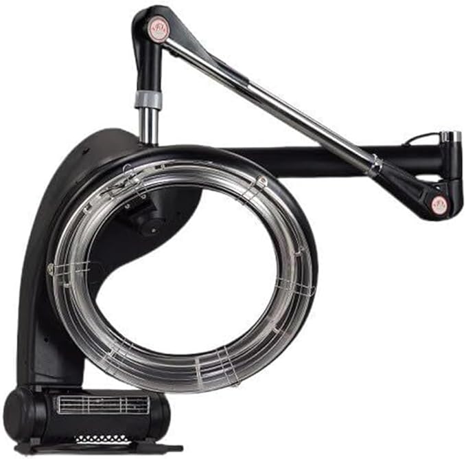 Salon Orbiting Hair Dryer Salon Hair Hood Dryer Spa Barber Hair Color Processor Heater Machine with Wall Mount System Adjustable Timer and Temperature for Beauty Spa Home Salon Equipment