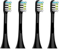 Compatible for SOOCAS Sonic Electric Toothbrush Heads Replacement X1 X3 X3U X5 Teeth Brush(Black 4 pcs)