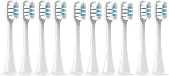 Hot Replacement Brush Heads Compatible for T300/T500/T700 for Sonic Electric Toothbrushes with Caps Sealed Package Soft(10White)