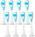 5/8/10PCS Replacement Toothbrush HeadsCompatible for Xiaomi T300 T500 Sonic Electric Teeth Brush Soft Teethbrush Nozzles(8 BJ Green)
