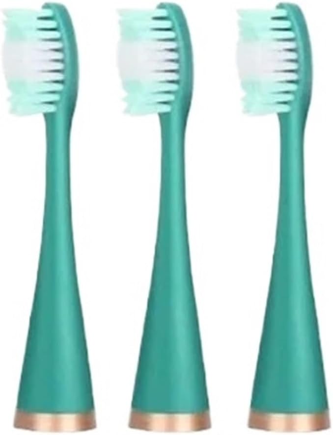 Compatible for 3 Pcs Replacement Brush Heads Electric Toothbrush Head(Green)