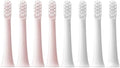 8PCS Replacement Brush Heads Compatible for XIAOMI MIJIA T100 Electric Toothbrush(4White 4Pink)