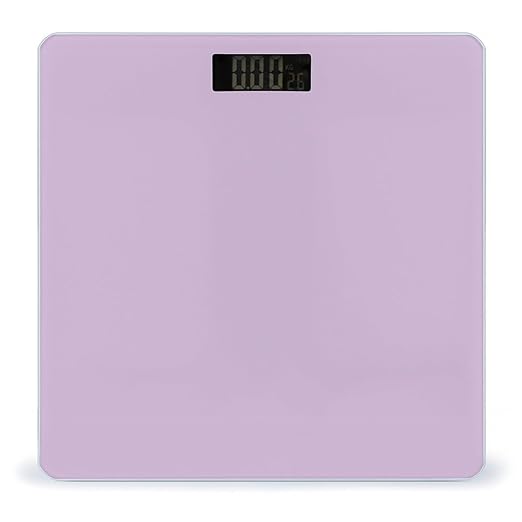 Women's Digital Bathroom Weighing Scale Automatic Switch Energy Saving Scale Smart Scale for Body Weight Light Purple