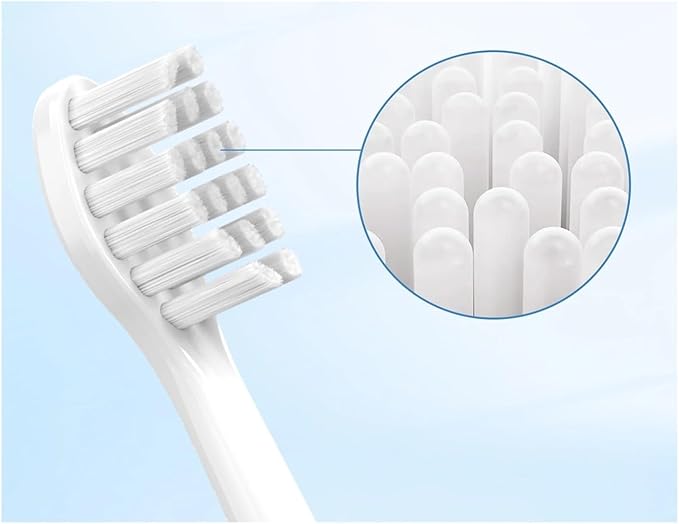 Compatible with Wondermile Electric Toothbrush Replacement Brush Heads Compatible with(White)