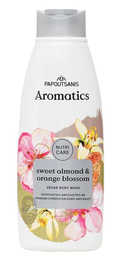 Aromatics Nutricare Body Wash Sweet Almond &amp Orange Blossom Vegan 600ml