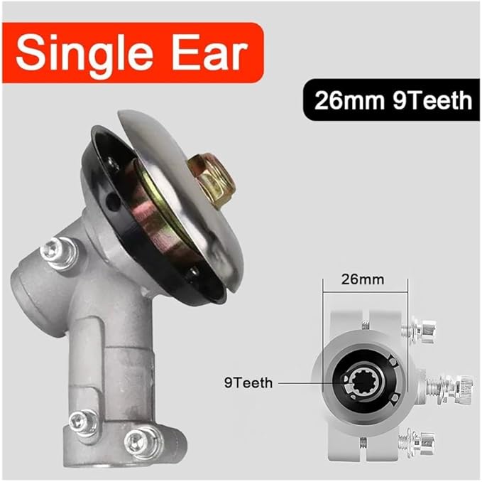 Fit for 7/9 Teeth Head 26/28mm Brush Cutter Accessory Brush Cutter Gearhead(26mm 9T)