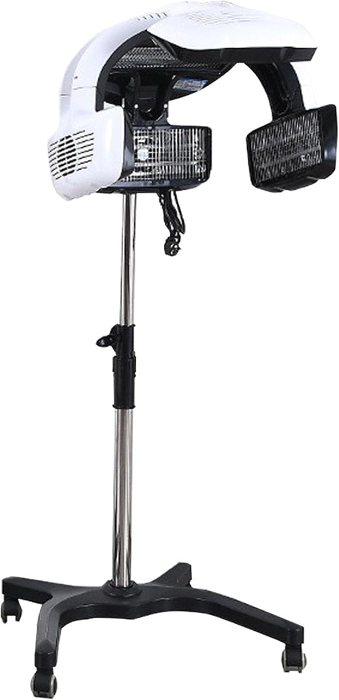 Professional Standing Hair DryerHair Steamer Hair Salon SteamerColor Processor with Temperature and Time AdjustmentPortable Standing Dryer for Home White