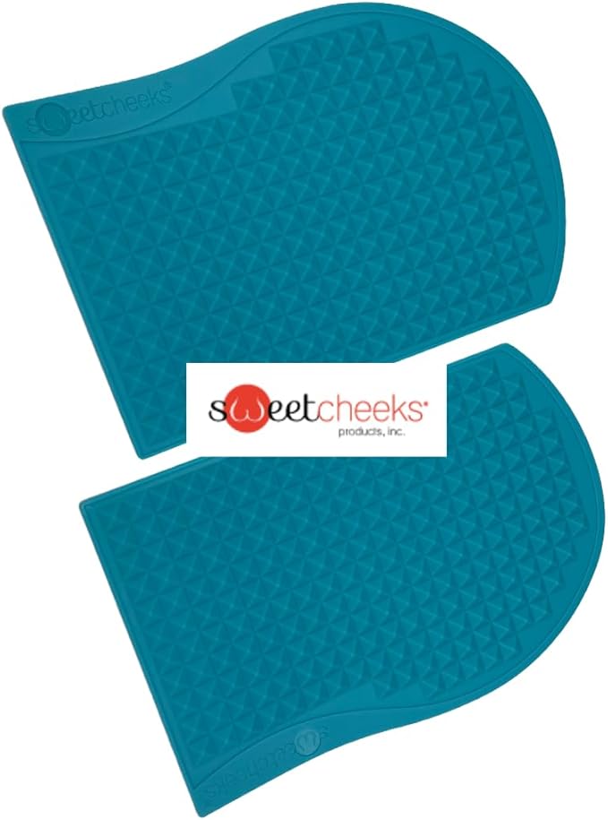sweetcheeks Cellulite Massage Mat with Custom Carrying Case Boosts Circulation for Smoother Skin – Reduces Cellulite Appearance While You Sit – Cordless &amp Portable Design – Turquoise (Flexible)