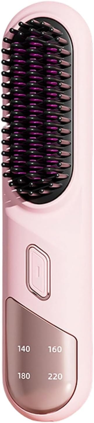 Compact Straightening Comb Fast Heating Layer Technology Damage Perfect for Travel Sleek Hair Straightener Brush