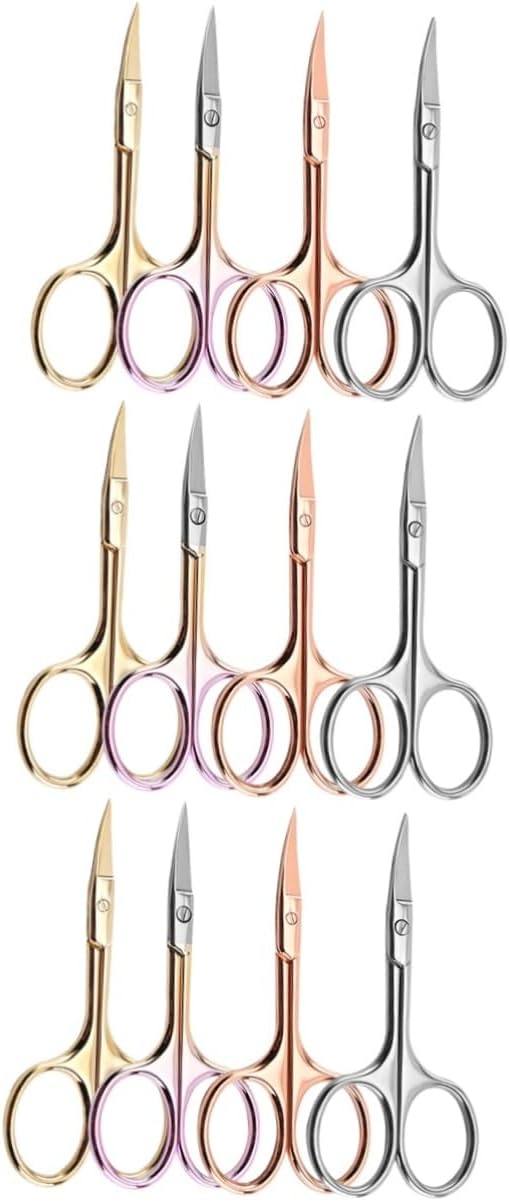 Balacoo Sets Beard Trimming Scissors for Men Mustache Trimmer Scissors Stainless Steel Barber Shop Pcs Random
