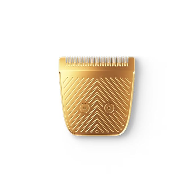MANSCAPED® The Lawn Mower® 5.0 Ultra SkinSafe® GOLD Replacement Trimmer Blade - Groin Hair Trimmer Ceramic Blade Head Refill with Metal Guard Snap-In Cartridge 1 Pack
