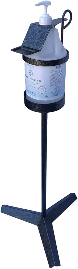 Hand Sanitizer Dispensing Stand By Sierra Solutions (Silver Vein)