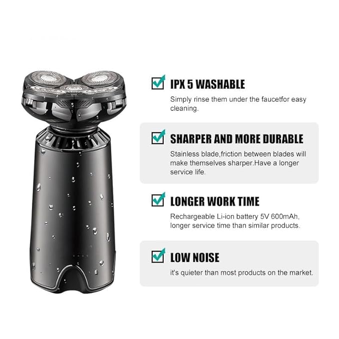 Head Shavers for Bald Men Waterproof 5D Floating Rechargeable Professional Men Shaver (Color : Onecolor)