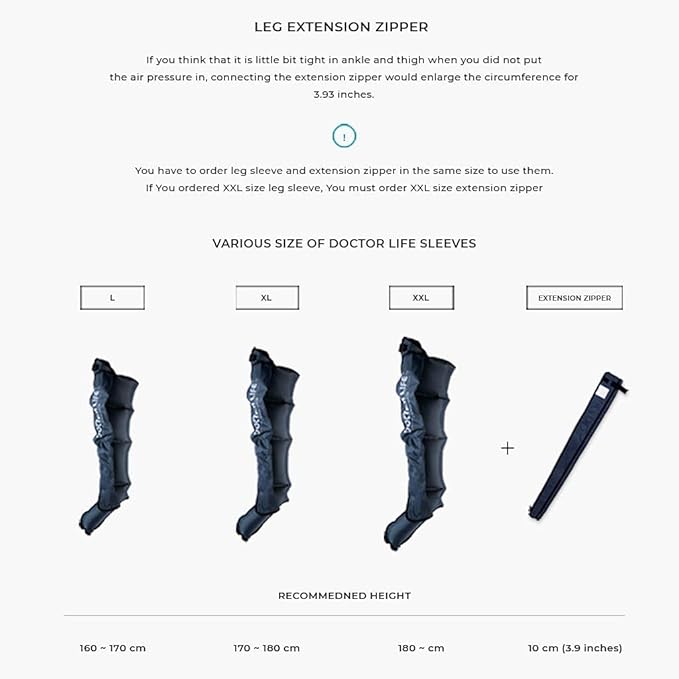 DOCTOR LIFE LX9max - Sequential Air Compression Recovery System : Device + Legs (2XL) + Arm + Centerbody FSA-HSA Approved