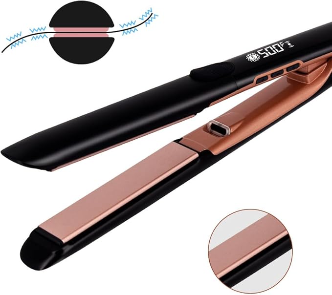 Hair straightenerProfessional Salon Straighteners Curling Straight Dual Purpose Clipboard Home Curling Machine Negative Ion High Temperature Hair Straightener Vibration Straightening Clip