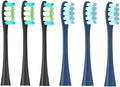 6PCS Replacement HeadsCompatible for Oclean Flow/X/X PRO/ Z1/ F1/ Brush Heads Sonic Toothbrush Vacuum Bristle(Gold)