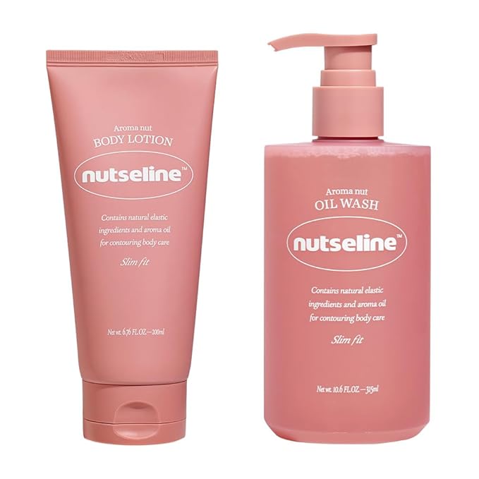 Duo: Aroma Nut Slim Fit Body Lotion &amp Aroma Nut Slim Fit Oil Wash