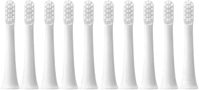 10PCS Compatible for T100 Replacement Brush Heads Toothbrush Soft Bristle Nozzles(10White)