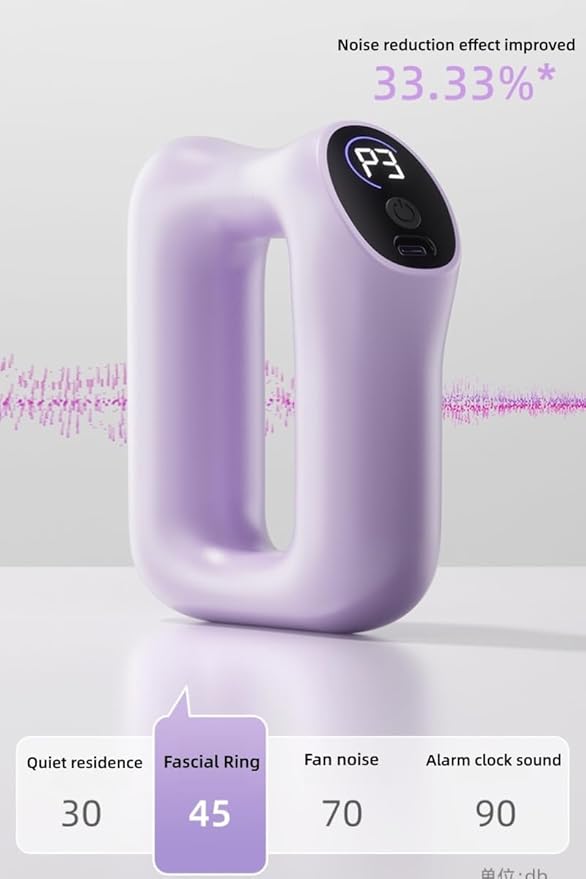 Fast Fat Burning Yoga Ring MassagerFascia Rings MassagersFat Removal and Massage 2 in 1Multifunctional Full-Body Fascia RingsAdjustable 3 Modes/5 Levels of Intensity Massages (Purple)