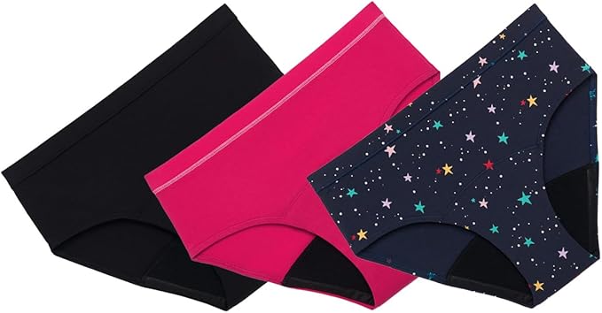 Thinx Teens Period Underwear Brief-Style Period Panties for Teens Holds Up to Regular 12 Tampons Period Panties Reusable