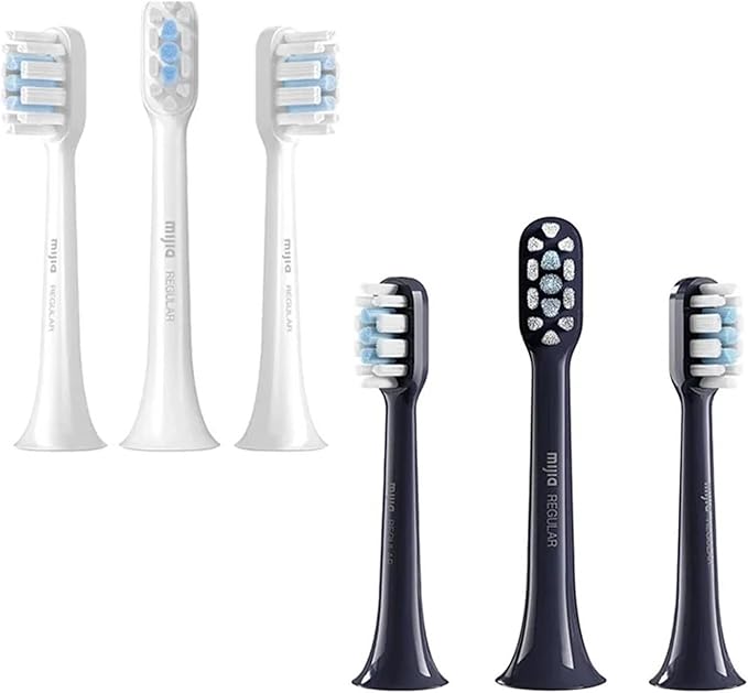 Compatible with Xiaomi Mijia T301 T302 Smart Electric Toothbrush Heads(6 pcs Blue)