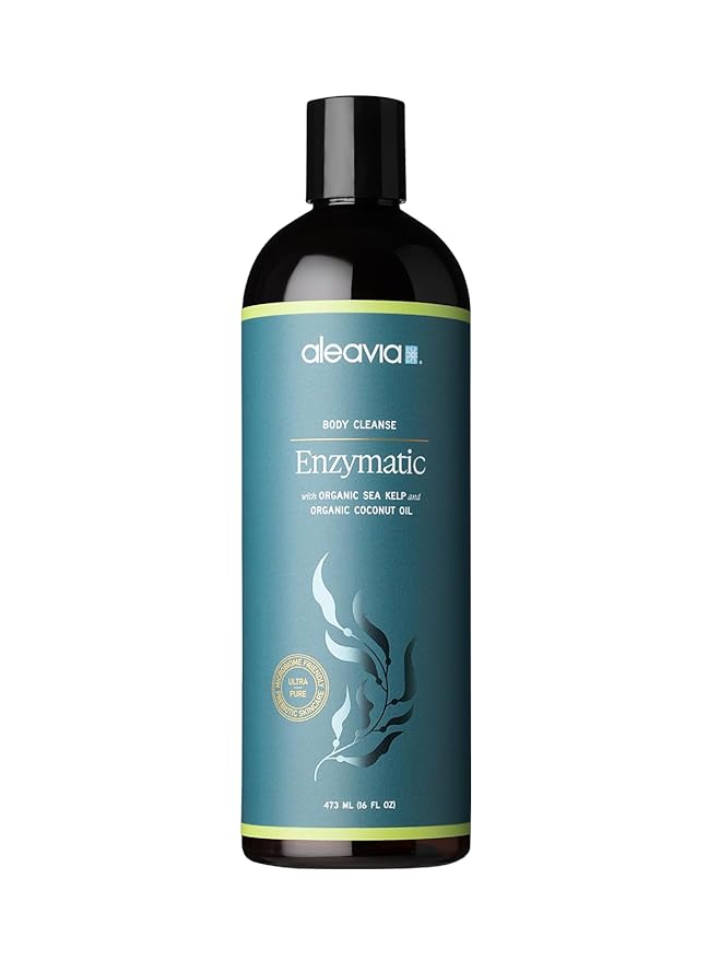 Aleavia Body Cleanse – Organic &amp All-Natural Prebiotic Body Wash – Fragrance-free and Sulfate-Free Enzymatic Body Cleanser – 16 Oz.