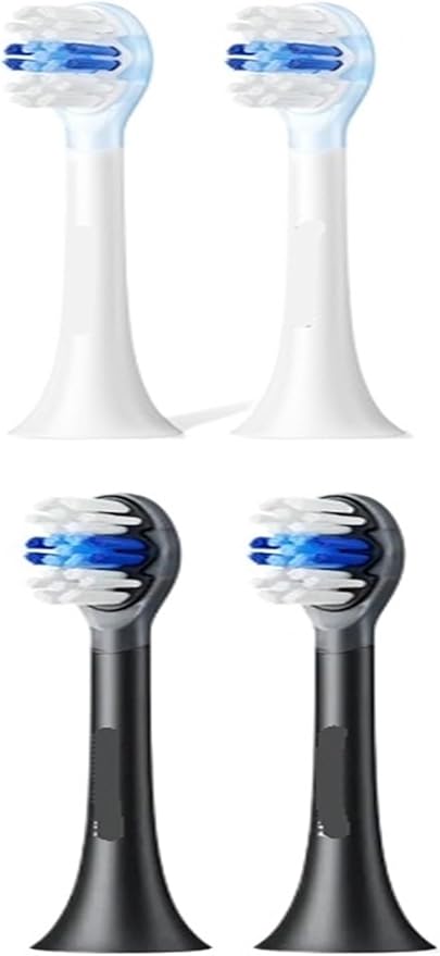 Compatible with Soocas X3S Replacement Toothbrush Heads Compatible with X3U/X3pro/D2/D3S/D5 Electric Nozzles(2 Soft White)