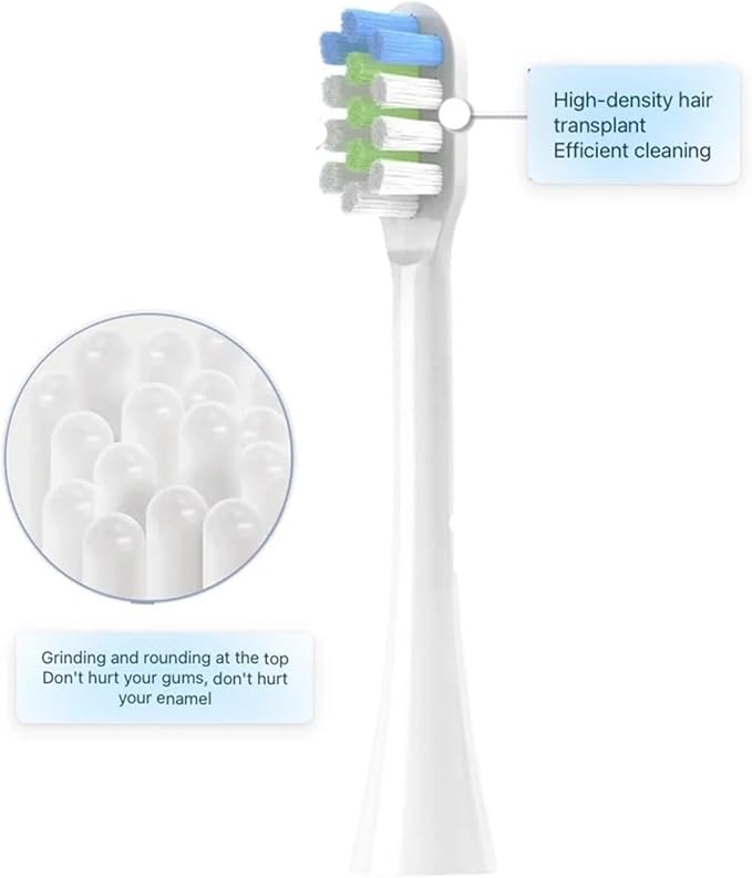 Replacement Toothbrush Heads Compatible for nx800016PCS(16pcs White)