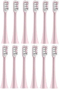 Compatible for 12pcs Replacement Brush Heads for X3 X5 X3U X1 V1 V2 Head with(12 Pink)