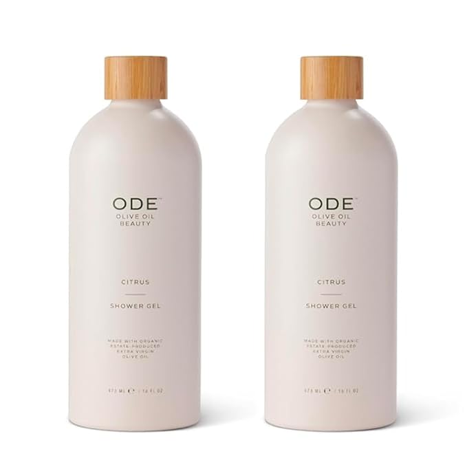 McEvoy Ranch Citrus Shower Gel &amp Bubble Bath (2-pack) by ODE Olive Oil Beauty Foaming Wash Organic Extra Virgin Olive Oil Hydrate While You Cleanse California Made