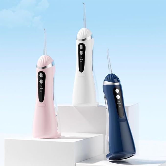 Water Dental Flosser for Teeth Cordless Portable Water Flosser with 3 Modes Rechargeable Electric kit Waterproof Electric Irrigator for Braces Sensitive Gums Home &amp Travel Use