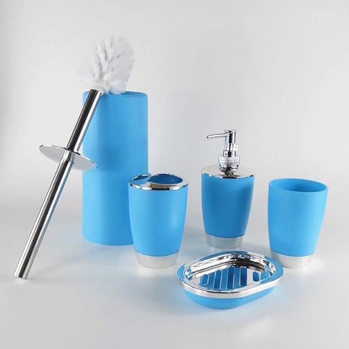 Bathroom Kit Mouthwash Cup Six-Piece Toiletries Toothbrush KitArgento-7.5x7.5x17(cm)