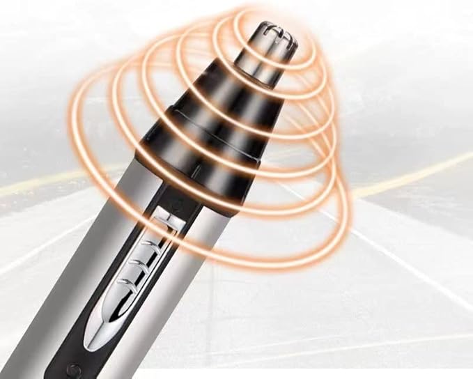 Nose and Ear Hair Trimmer Professional Painless Nose Hair Remover for Men and Women Waterproof Stainless Steel Head Mute Motor Cleaning Brush USB Rechargeable