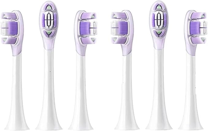 Compatible for Xiaomi Electric Toothbrush Brush Head 3/6PCS for Sonic Vibration Pro 4 Brushing Modes(6PCS Caring Version)