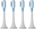 Compatible for XIAOMI MIJIA Replacement Brush Heads - T300/T500 Sonic Toothbrush Dupont Soft Bristle Silicone Nozzles(4 bj White)