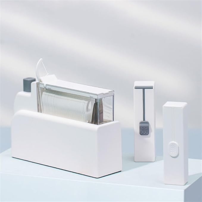 AMONG Toothpick Dispenser Dental Floss Box Household Push-Type Automatic Pop-up Dental Floss Box Portable Dental Floss Storage Box Tooth Picks Container Case