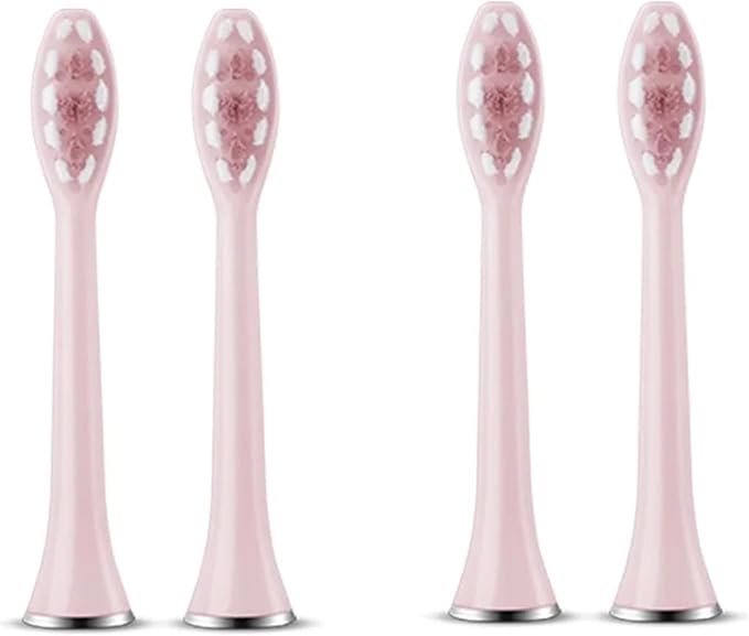 Compatible for S7 Brush Heads Super Sonic Electric Toothbrush Accessories Replacement(4 Pink Brush Head)