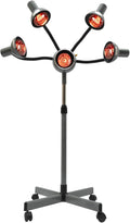 5 Head Infrared Beauty Salon Hairdressing Salon Heat Lamp for Salon Hairdressing Hair Color Processor &amp Dryer with Rolling Base - Infrared Lamp