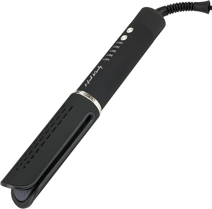 Head Kandy Rebound All in One Styler | Cool Air Curling Iron | Ceramic Coating for Damage Free Styling | for All Hair Types | Black