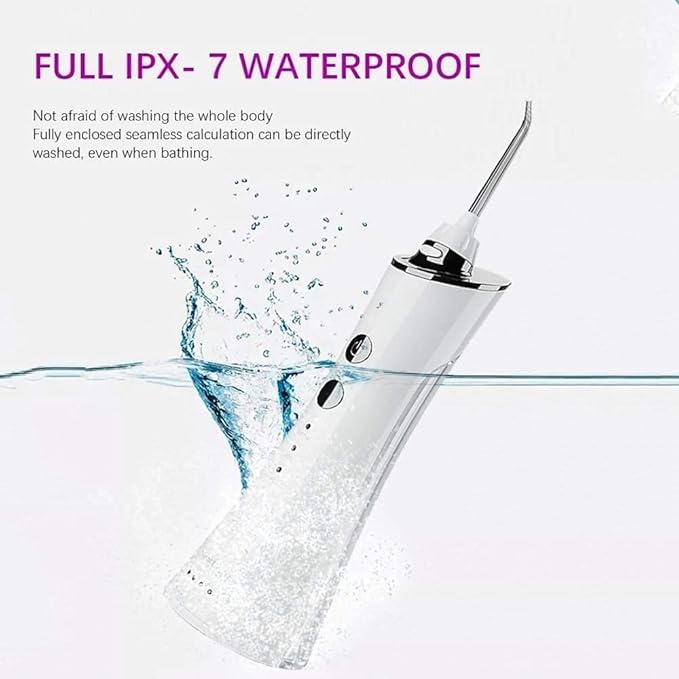 Cordless Water Flosser Portable Oral Care Device Ipx7 Waterproof &amp 3 Modes 150ML for Travel Home