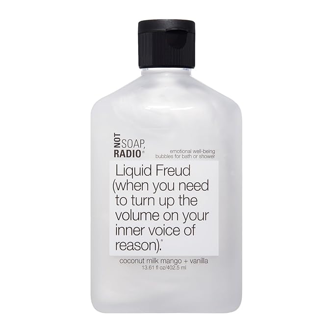 Not Soap Radio Liquid Freud | Coconut Milk Mango Vanilla with St. John's Wort | Bath Shower Gel